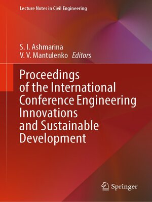 cover image of Proceedings of the International Conference Engineering Innovations and Sustainable Development